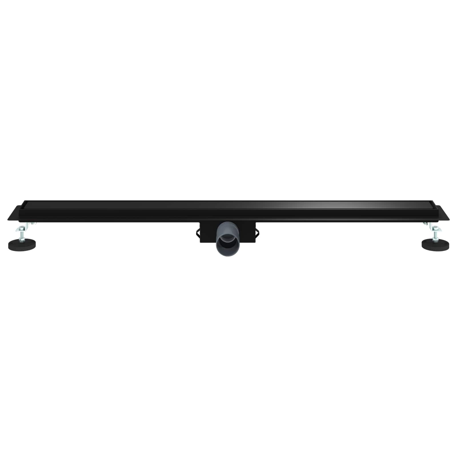 vidaXL 2 in 1 Shower Drain Black 90 cm Stainless Steel 304 4