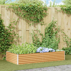 vidaXL Garden Raised Bed Light Brown 195 x 100 x 36 cm 1