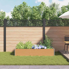 vidaXL Garden Raised Bed Light Brown 195 x 100 x 36 cm 4