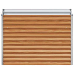 vidaXL Garden Raised Bed Light Brown 98 x 50 x 68 cm Galvanised Steel 5