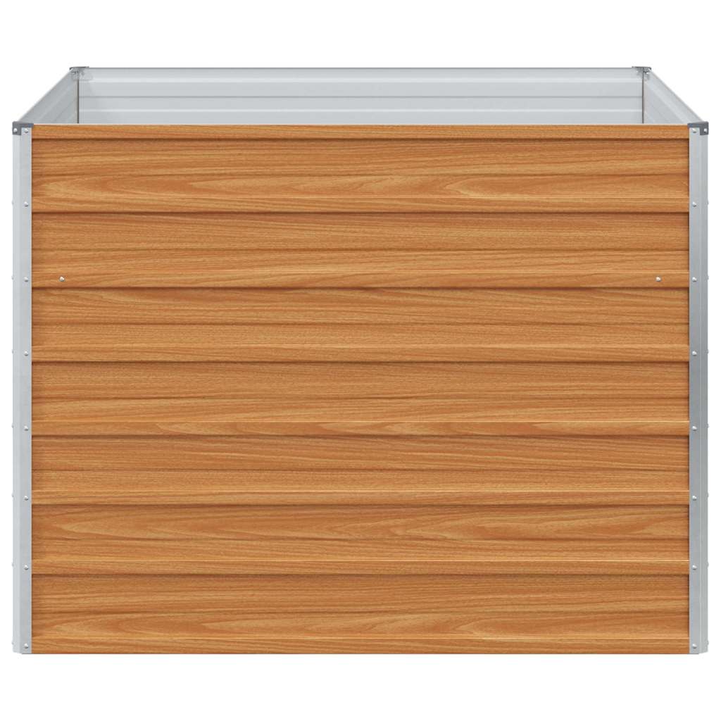 vidaXL Garden Raised Bed Light Brown 100 x 100 x 77 cm 5