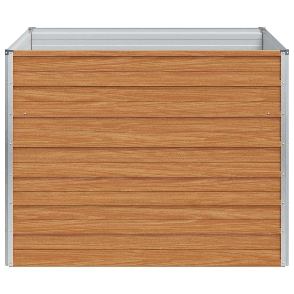 vidaXL Garden Raised Bed Light Brown 100 x 100 x 77 cm 6