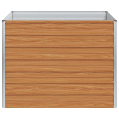 vidaXL Garden Raised Bed Light Brown 100 x 100 x 77 cm 6