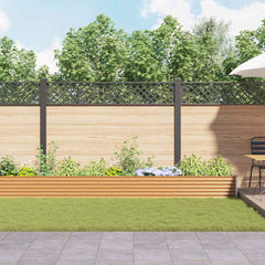 vidaXL Garden Raised Bed Light Brown 582 x 50 x 36 cm Galvanised Steel 4