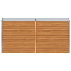 vidaXL Garden Raised Bed Light Brown 160 x 40 x 77 cm Galvanised Steel 5