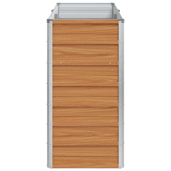 vidaXL Garden Raised Bed Light Brown 160 x 40 x 77 cm Galvanised Steel 6