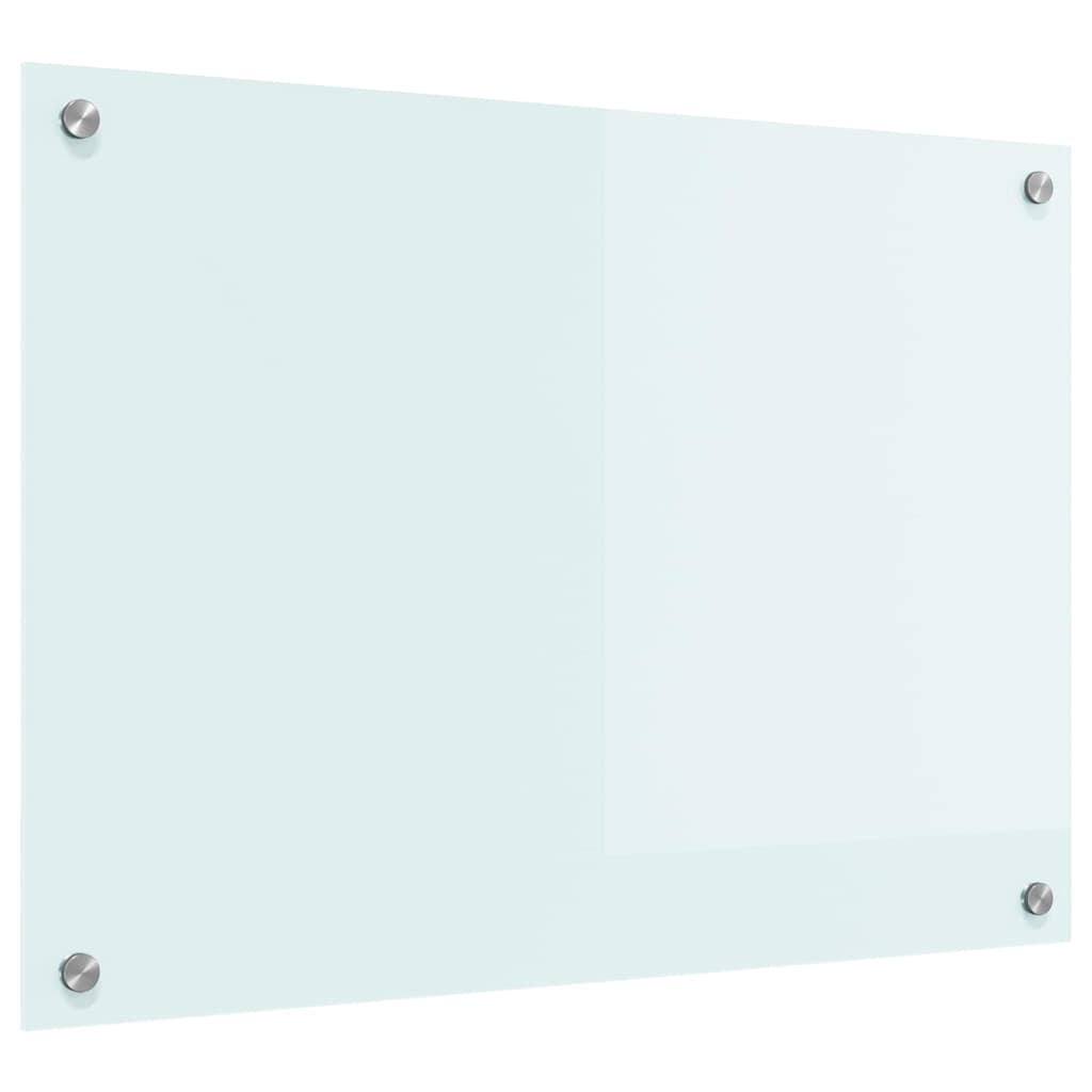 vidaXL Kitchen Backsplash Milk 70 x 50 cm Tempered Glass 2