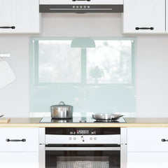 vidaXL Kitchen Backsplash Milk 80 x 60 cm Tempered Glass 1