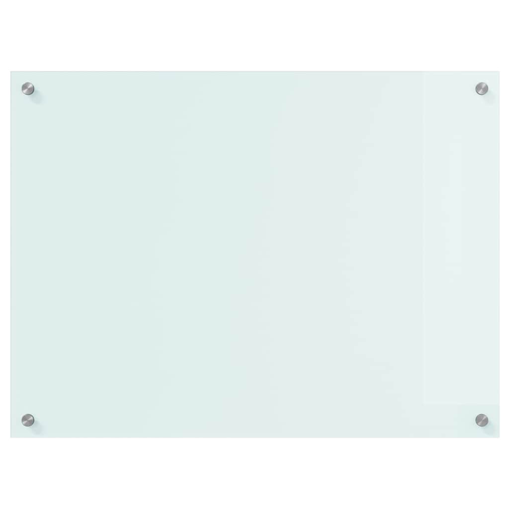 vidaXL Kitchen Backsplash Milk 80 x 60 cm Tempered Glass 4