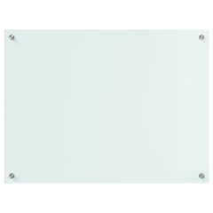 vidaXL Kitchen Backsplash Milk 80 x 60 cm Tempered Glass 4