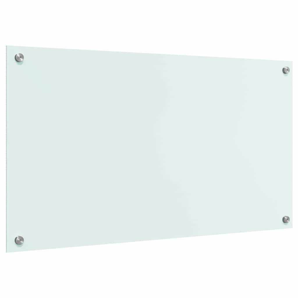 vidaXL Kitchen Backsplash Milk 90 x 50 cm Tempered Glass 6