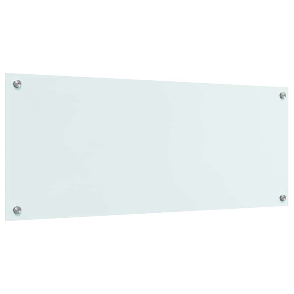 vidaXL Kitchen Backsplash Milk 100 x 40 cm Tempered Glass 6