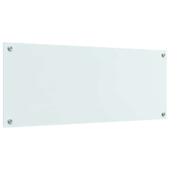 vidaXL Kitchen Backsplash Milk 100 x 40 cm Tempered Glass 6