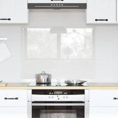 vidaXL Kitchen Backsplash Transparent 80 x 60 cm Tempered Glass 1