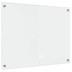 vidaXL Kitchen Backsplash Transparent 80 x 60 cm Tempered Glass 2
