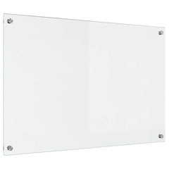vidaXL Kitchen Backsplash Transparent 90 x 60 cm Tempered Glass 2