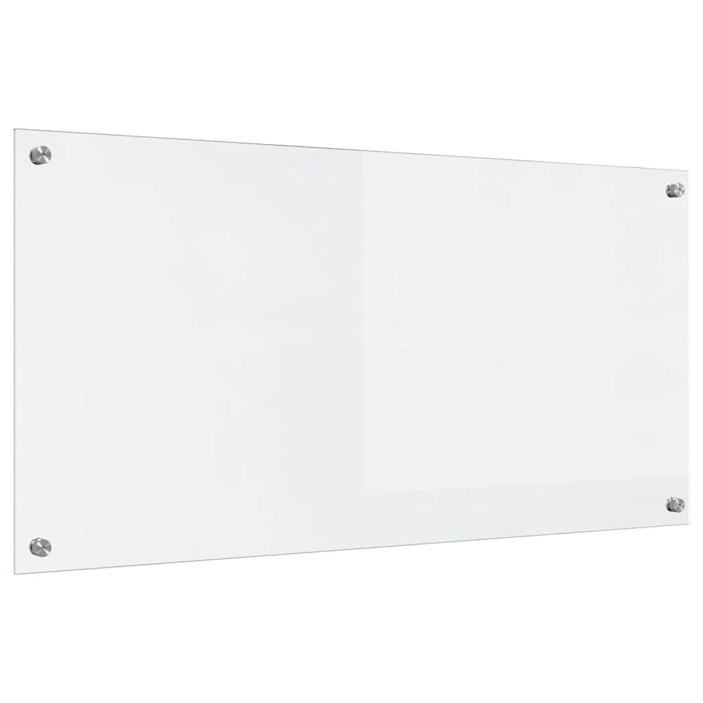 vidaXL Kitchen Backsplash Transparent 100 x 50 cm Tempered Glass 6