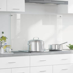vidaXL Kitchen Backsplash Transparent 100 x 60 cm Tempered Glass 1