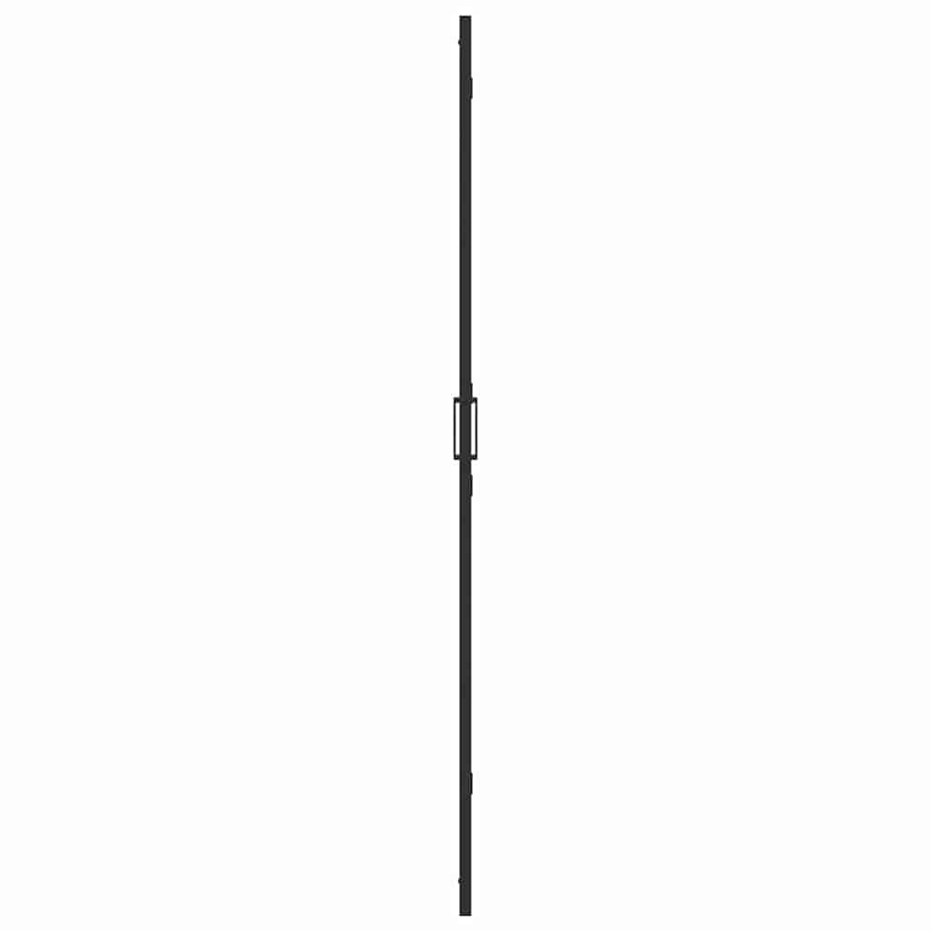 Walk-In Shower Wall Folding Black 70 x 6.5 x 190 cm Black frame/dark Transparent Glass 100 x 190 cm