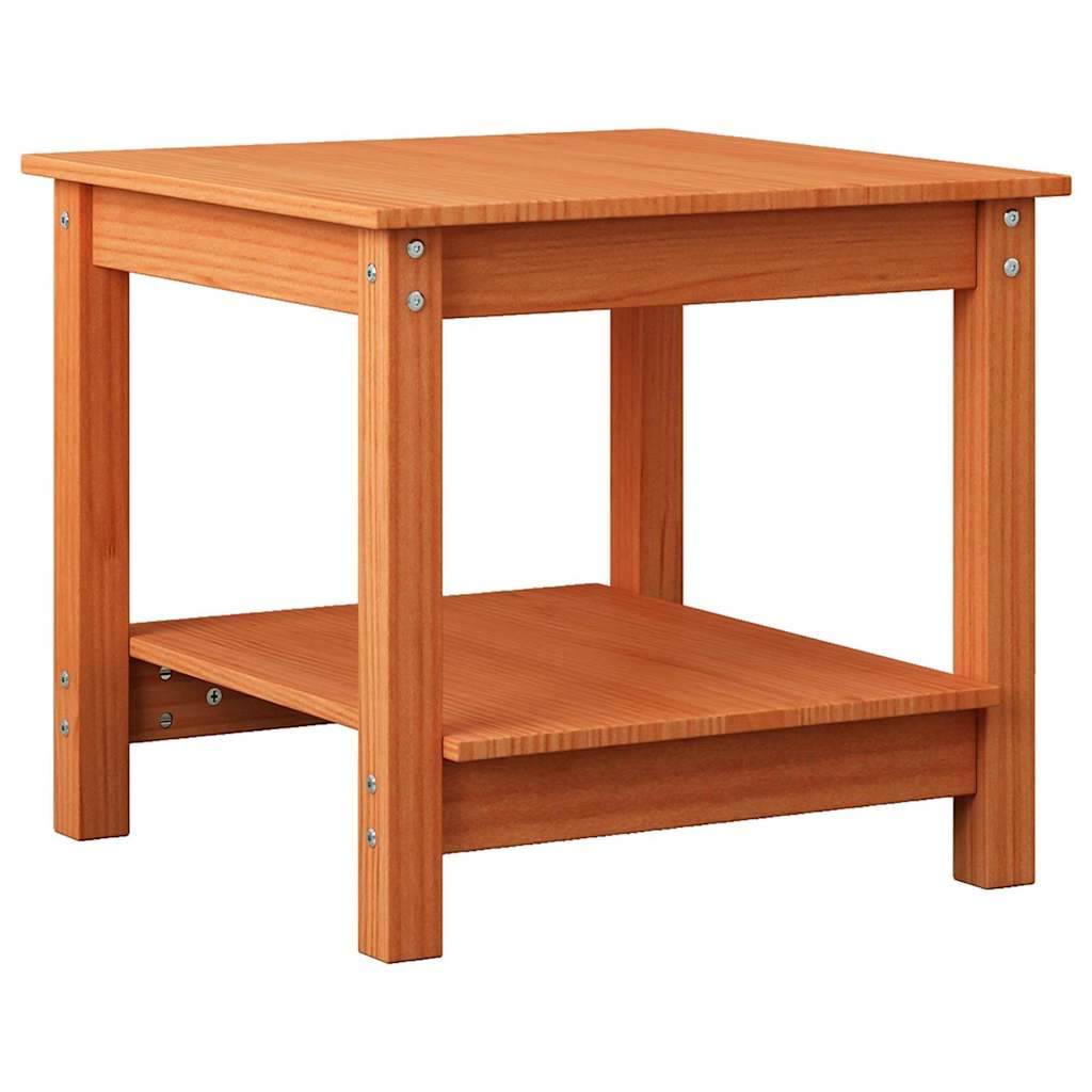 vidaXL Coffee Table Wax brown 50 x 50 x 45 cm Solid pine wood 6