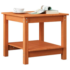 vidaXL Coffee Table Wax brown 50 x 50 x 45 cm Solid pine wood 3