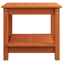 vidaXL Coffee Table Wax brown 50 x 50 x 45 cm Solid pine wood 5