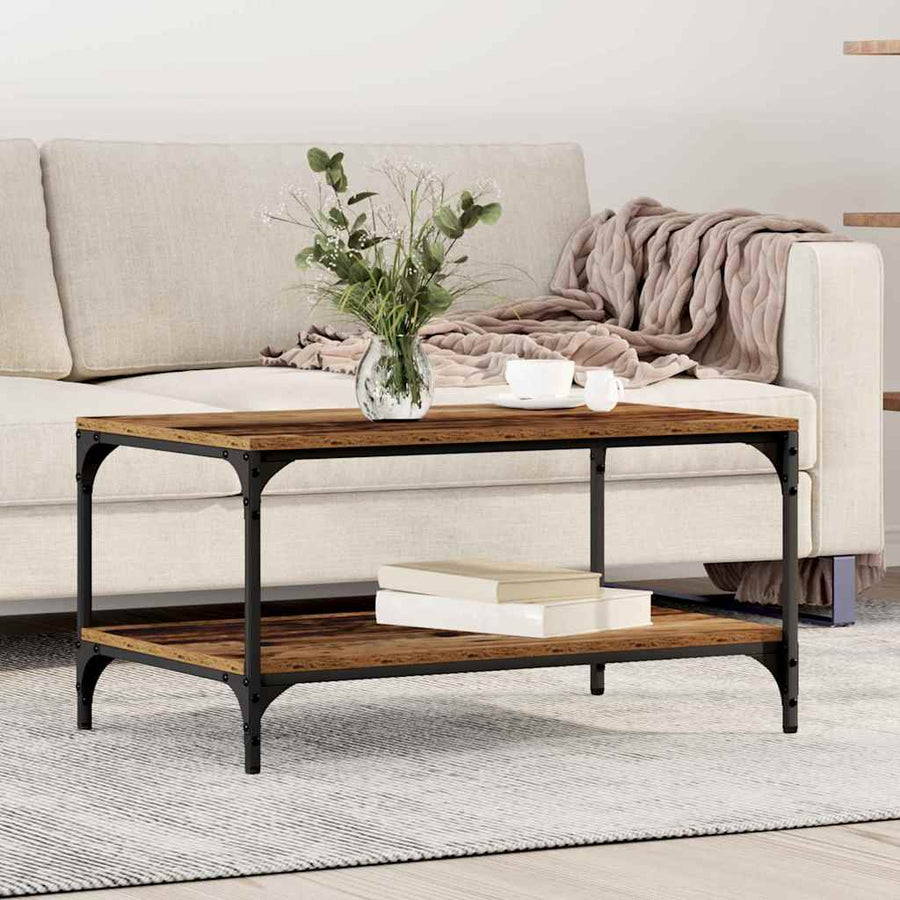 vidaXL Coffee Table Old Wood 80 x 50 x 40 cm Engineered Wood 1