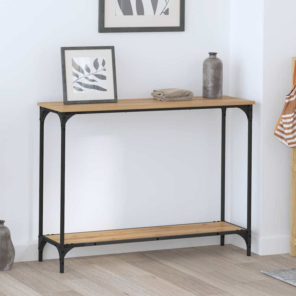 vidaXL Console Table Artisan oak 101 x 30.5 x 75 cm Engineered wood 1