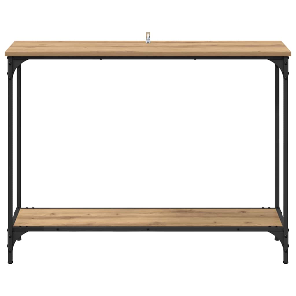 vidaXL Console Table Artisan oak 101 x 30.5 x 75 cm Engineered wood 5