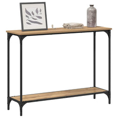 vidaXL Console Table Artisan oak 101 x 30.5 x 75 cm Engineered wood 3