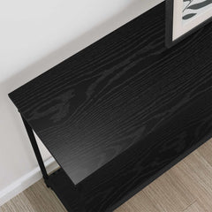vidaXL Console Table Black oak 101 x 30.5 x 75 cm Engineered wood 4