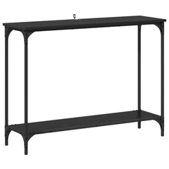 vidaXL Console Table Black oak 101 x 30.5 x 75 cm Engineered wood 2