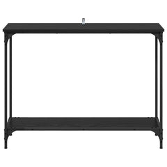 vidaXL Console Table Black oak 101 x 30.5 x 75 cm Engineered wood 5