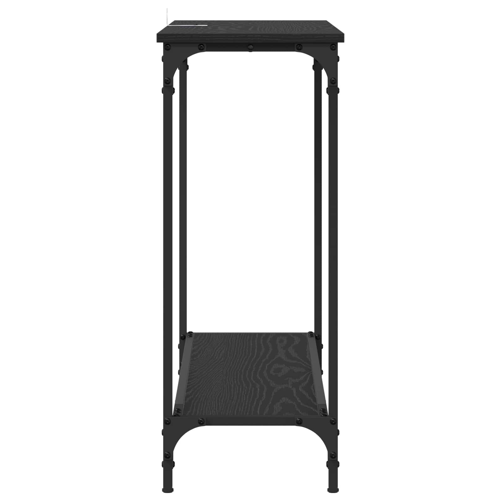 vidaXL Console Table Black oak 101 x 30.5 x 75 cm Engineered wood 6
