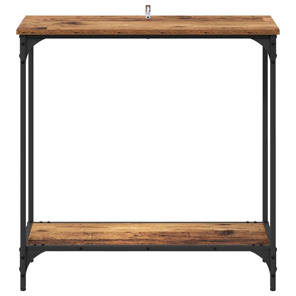 vidaXL Console Table Old wood 75 x 30.5 x 75 cm Engineered wood 5