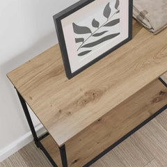 vidaXL Console Table Artisan oak 75 x 30.5 x 75 cm Engineered wood 4