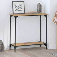 vidaXL Console Table Artisan oak 75 x 30.5 x 75 cm Engineered wood 1