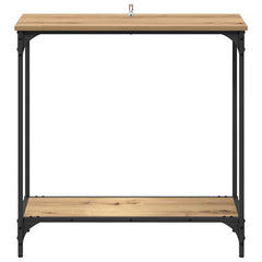 vidaXL Console Table Artisan oak 75 x 30.5 x 75 cm Engineered wood 5