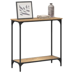 vidaXL Console Table Artisan oak 75 x 30.5 x 75 cm Engineered wood 3