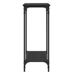 vidaXL Console Table Black oak 75 x 30.5 x 75 cm Engineered wood 6
