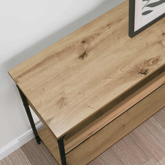 vidaXL Console Table Artisan oak 100 x 29 x 75 cm Engineered wood 4