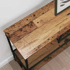 vidaXL Console Table Old Wood 100 x 30 x 75 cm Engineered wood 4