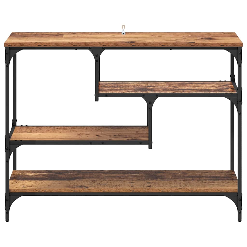vidaXL Console Table Old Wood 100 x 30 x 75 cm Engineered wood 5