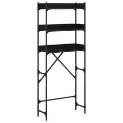 vidaXL Washing Machine Shelf with Shelf Black 0ak 67 x 25 x 163 cm 2
