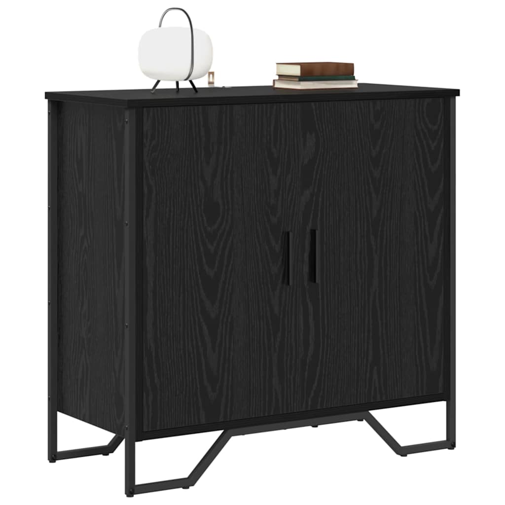 vidaXL Sideboard Black Oak 78 x 35 x 74.5 cm 3