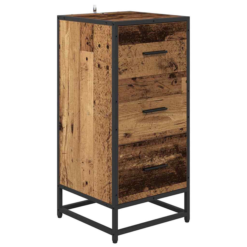 vidaXL Sideboard Old Wood 35.5 x 35 x76 cm 2