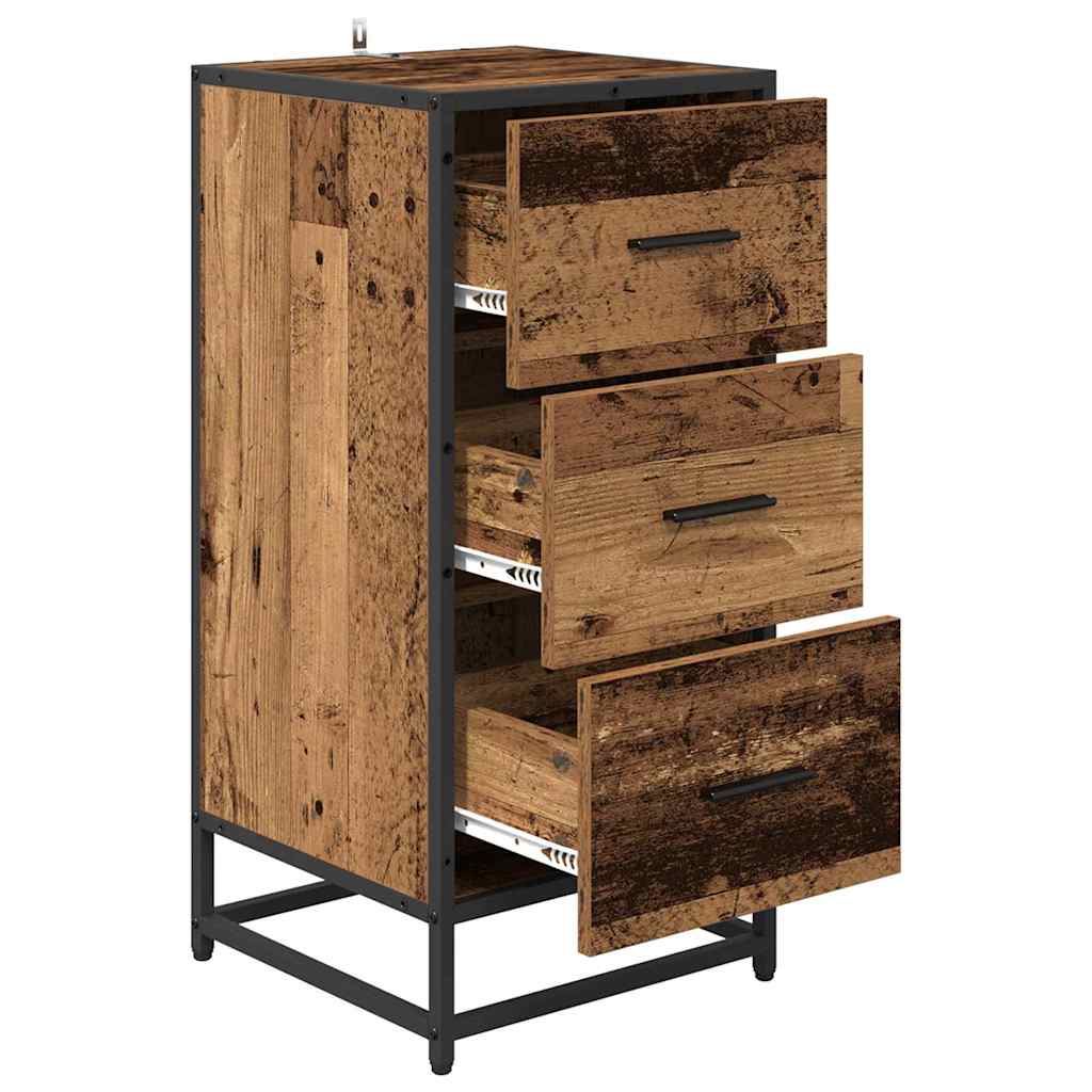 vidaXL Sideboard Old Wood 35.5 x 35 x76 cm 5