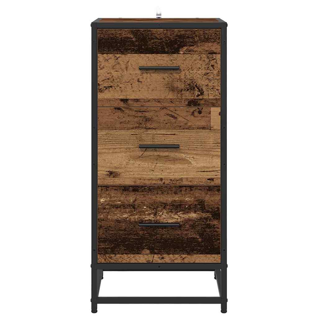 vidaXL Sideboard Old Wood 35.5 x 35 x76 cm 6