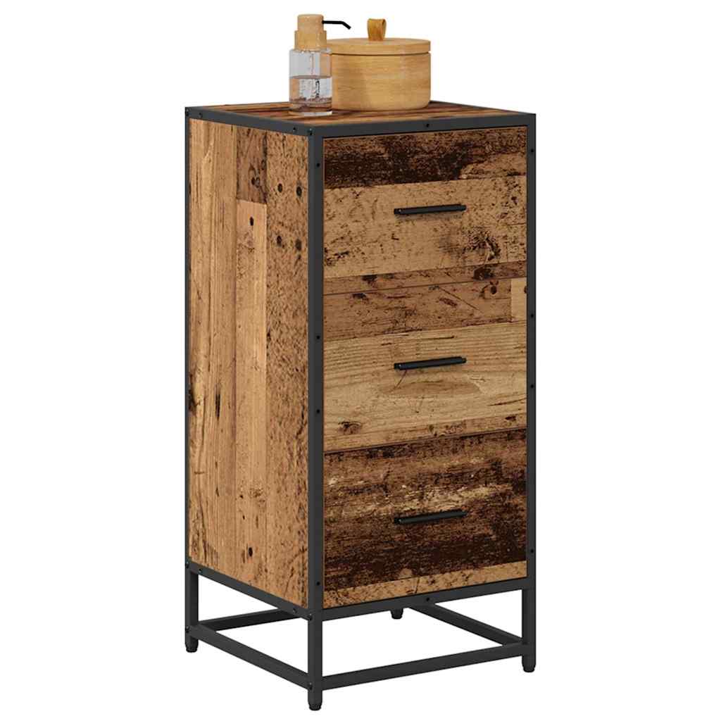 vidaXL Sideboard Old Wood 35.5 x 35 x76 cm 3