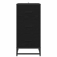 vidaXL Sideboard Black Oak 35.5 x 35 x76 cm 6